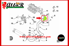 GIULİETTA TURBO HORTUM (KELEBEK HORTUM SOL ÜST)